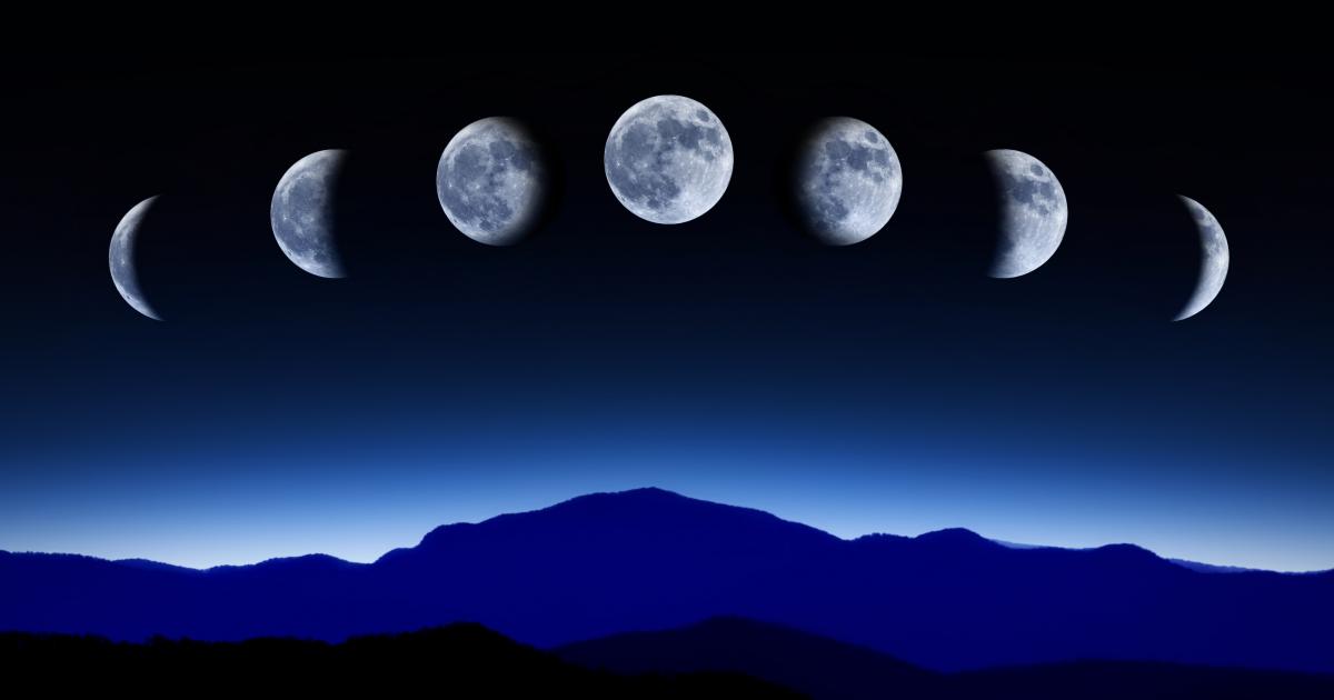 Lune ascendante ou montante / descendante