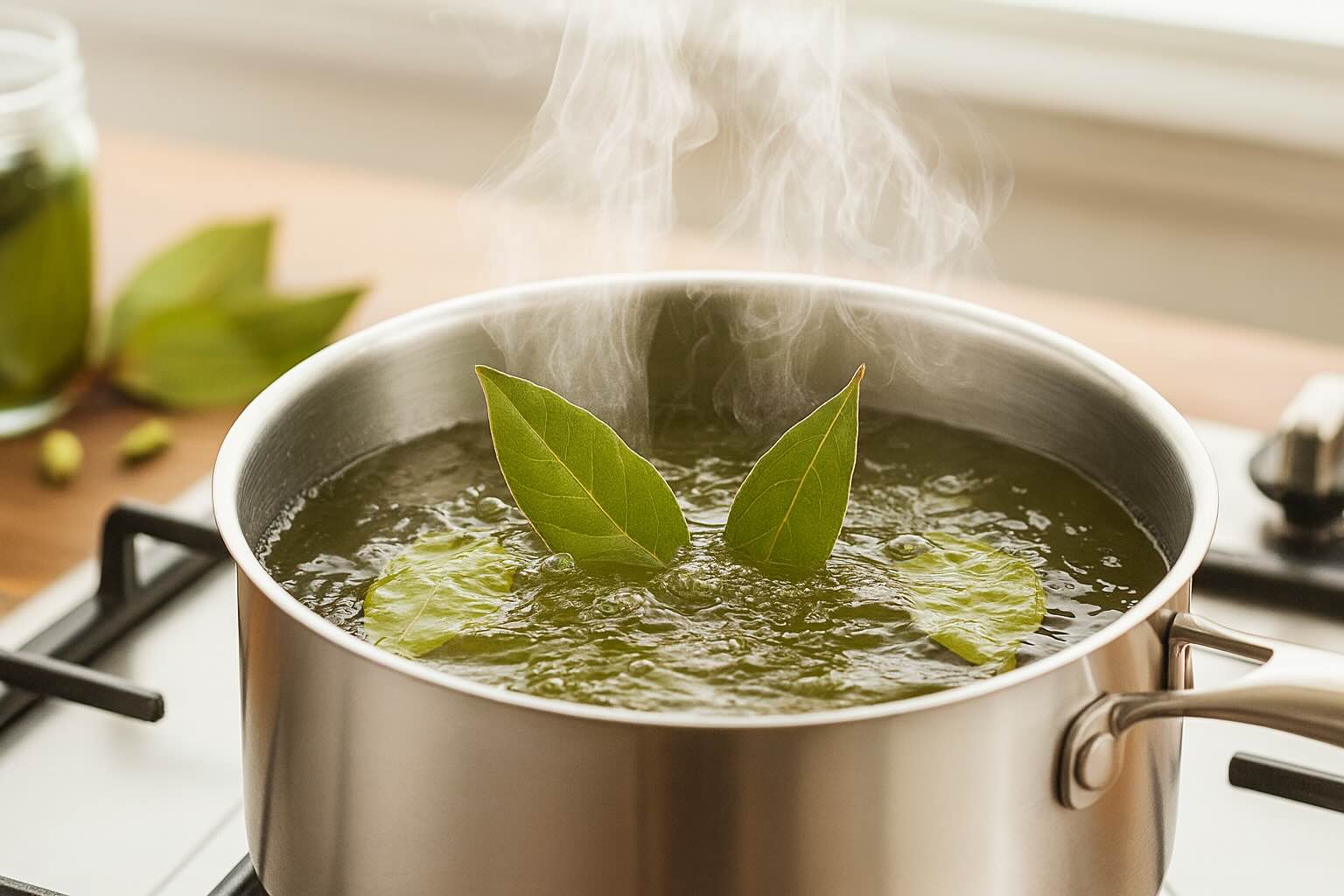 Why Boiling Bay Leaves